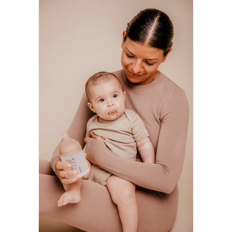 Biberon anti-colique 180 ml - spécial allaitement Beige foncé+Caramel+Sable clair 13 - vertbaudet enfant 