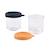 Lot de 2 portions repas en verre 250 ml Bleu nuit/miel+Vert sauge/gazelle 3 - vertbaudet enfant 