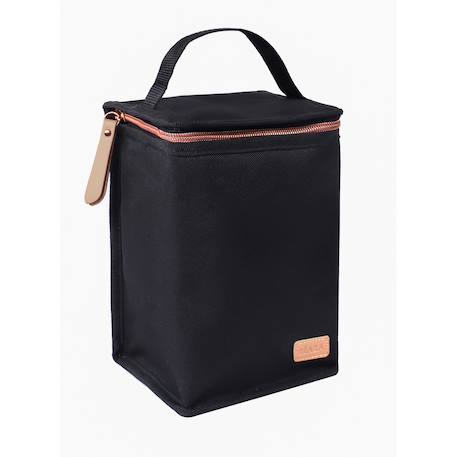 Pochette repas isotherme 2,8 l Léopard+Noir /or rose 8 - vertbaudet enfant 