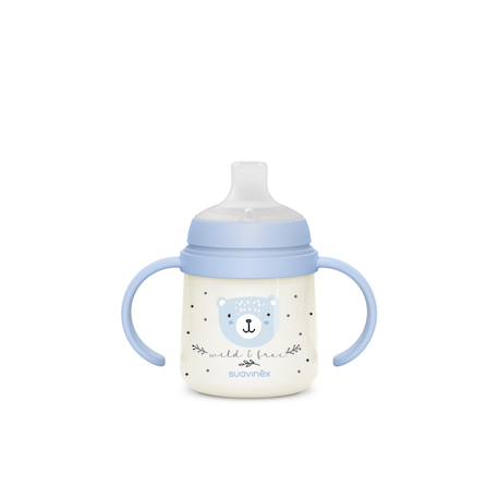Biberon à anses phosphorescentes +6mois 150ml Wild & free bleu+Wild & free gris 3 - vertbaudet enfant 
