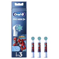 Puériculture-Toilette de bébé-Pro kids brossettes spiderman, 3 unités