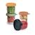 Lot de 4 portions repas en verre 250 ml Mélange couleurs 5 - vertbaudet enfant 