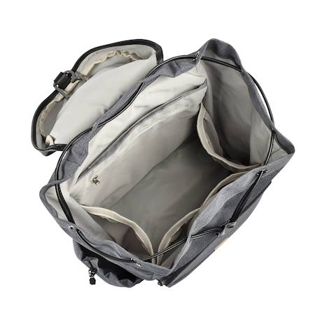 Sac à dos à langer grand volume 22 l vancouver Gris foncé 4 - vertbaudet enfant 