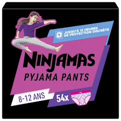 Puériculture-Ninjamas pyjama pants fille, 54 sous-vêtement de nuit, 8-12 ans. Paquet 1 mois
