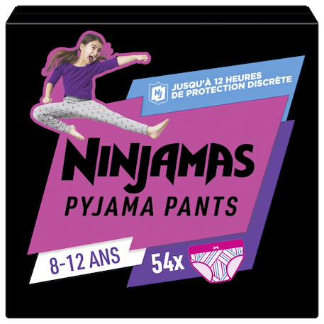 Ninjamas pyjama pants fille, 54 sous-vêtement de nuit, 8-12 ans. Paquet 1 mois Multicouleur 1 - vertbaudet enfant 