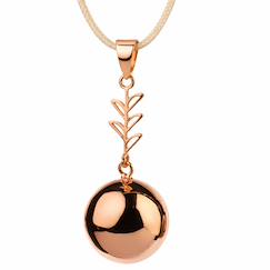 Vêtements de grossesse-De grossesse collier feuille d'or rose