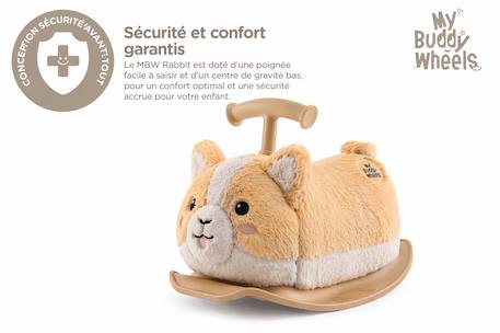 Porteur Animal À Bascule 2 En 1 En Peluche Chien Gris+Marron 10 - vertbaudet enfant 