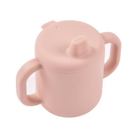Tasse d'apprentissage en silicone Barbe à papa+Galet+Vert sauge 5 - vertbaudet enfant 