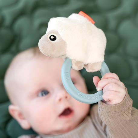 Hochet avec anneau de dentition sheepy bleu Bleu 3 - vertbaudet enfant 