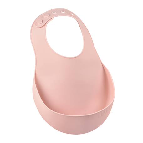 Bavoir silicone récupérateur réglable Rose ancienne+Terracotta+Vert sauge 2 - vertbaudet enfant 