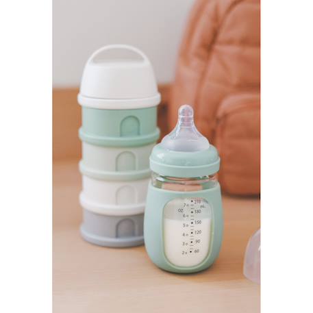 Biberon verre + housse silicone 2 en 1 Vert sauge 5 - vertbaudet enfant 