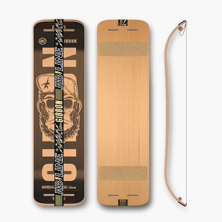 Planche d'equilibre slackline play Black / wood+Wood / blue+Wood / brown+Wood / white+Wood / yellow+Yellow / wood 1 - vertbaudet enfant 