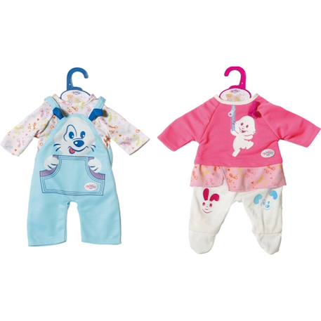 Baby born petits vêtements pour poupée 36cm Bleu et rose 2 - vertbaudet enfant 