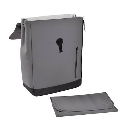 Sac à dos à langer pratique 19 litres oslo Gris minéral+Rose ancienne 3 - vertbaudet enfant 