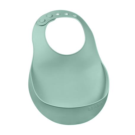 Bavoir silicone récupérateur réglable Rose ancienne+Terracotta+Vert sauge 13 - vertbaudet enfant 