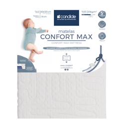 Chambre et rangement-Matelas pour lit bébé confort max - confort généreux - déhoussable à 360°