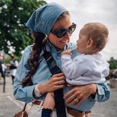 Puériculture-Porte-bébé wildride indigo