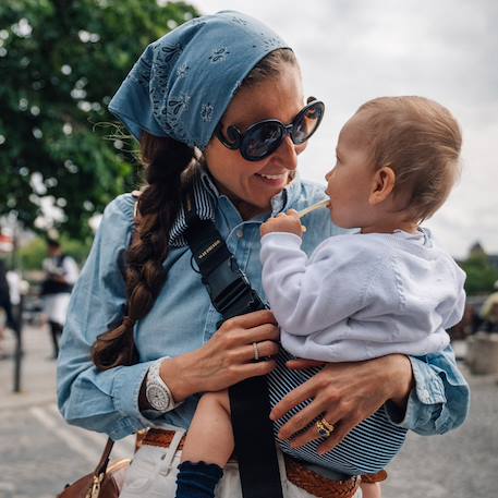 Porte-bébé wildride indigo Indigo 1 - vertbaudet enfant 