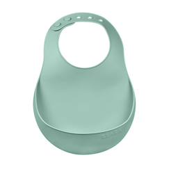 Puériculture-Bavoir silicone récupérateur réglable
