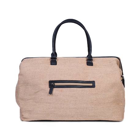 Sac à langer mommy bag Gris toile+Kaki+Marron doux+Textile raphia 23 - vertbaudet enfant 