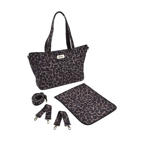 Sac à langer madrid Denim+Léopard+Lichen 9 - vertbaudet enfant 