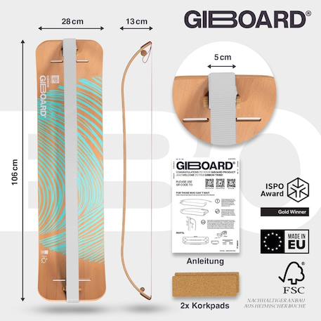 Planche d'equilibre slackline play Black / wood+Wood / blue+Wood / brown+Wood / white+Wood / yellow+Yellow / wood 6 - vertbaudet enfant 