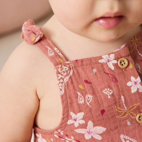 Barboteuse bébé en gaze de coton arizona Terracotta 6 - vertbaudet enfant 
