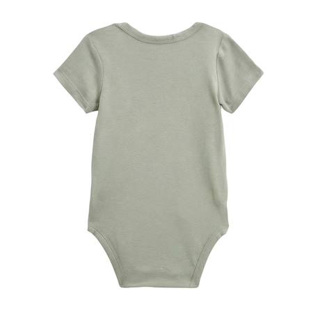 Lot de 3 bodies bébé manches courtes ouverture croisée mini rêve Ecru 6 - vertbaudet enfant 