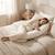 Coussin de maternité 3 en 1 : grossesse, allaitement & repos - housse double gaze coton - blanc Blanc 5 - vertbaudet enfant 