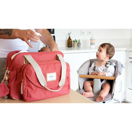 Sac à langer iconique grand volume 23 l geneve Bleu+Cacao+Terracotta 14 - vertbaudet enfant 