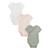Lot de 3 bodies bébé manches courtes ouverture croisée mini rêve Ecru 2 - vertbaudet enfant 