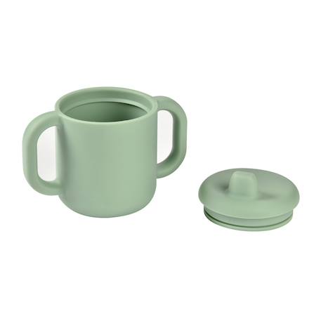 Tasse d'apprentissage en silicone Barbe à papa+Galet+Vert sauge 13 - vertbaudet enfant 