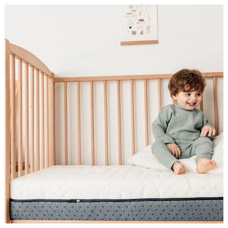 Matelas pour lit bébé confort max - confort généreux - déhoussable à 360° Blanc 3 - vertbaudet enfant 