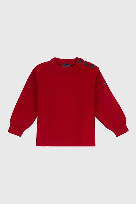 Garçon-Pull, gilet, sweat-Pull-Pull marin uni en laine fouesnant enfant