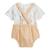 Ensemble salopette bébé en gaze de coton et t-shirt noisette Orange 3 - vertbaudet enfant 