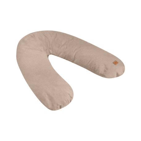 Coussin d'allaitement confortable et multifonctions big flopsy Argile beige+Rose épanouie 1 - vertbaudet enfant 