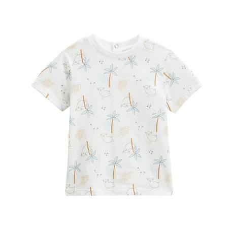 Ensemble salopette bébé en gaze de coton et t-shirt noisette Orange 6 - vertbaudet enfant 