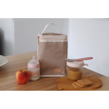 Pochette repas isotherme éco-conçue Gazelle chiné 2 - vertbaudet enfant 