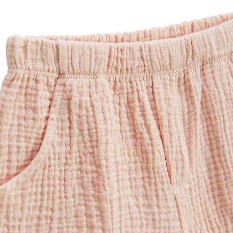 Ensemble bébé t-shirt et short en gaze de coton louison Rose 4 - vertbaudet enfant 