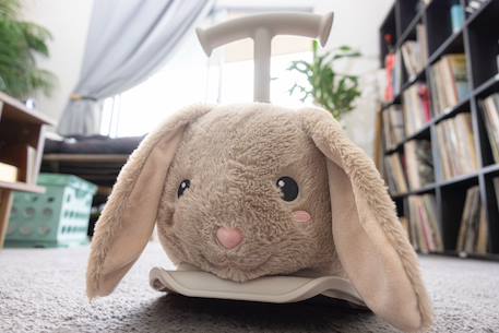 Porteur Animal À Bascule 2 En 1 En Peluche Chien Gris+Marron 3 - vertbaudet enfant 