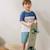 Ensemble enfant t-shirt et short en gaze de coton toucana Bleu 6 - vertbaudet enfant 