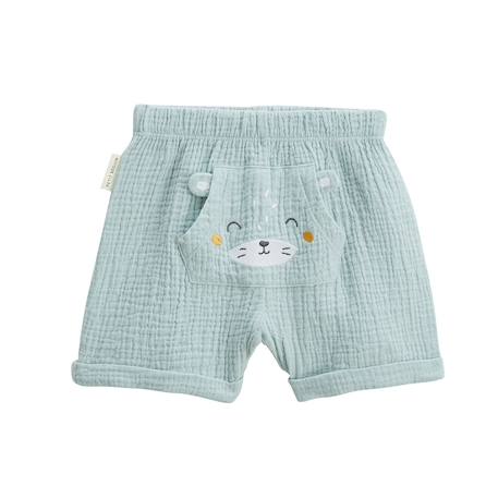 Ensemble bébé t-shirt et short en gaze de coton elio Bleu 6 - vertbaudet enfant 