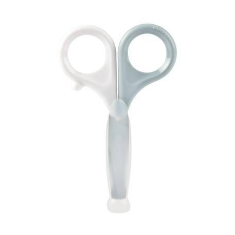 Ciseaux coupe-ongles pour bébé avec bout rond Vert bleu 3 - vertbaudet enfant 
