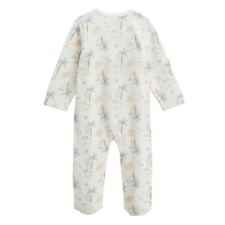 Lot de 2 pyjamas bébé en velours noisette Ecru 6 - vertbaudet enfant 
