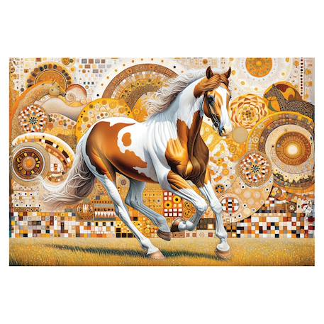 Puzzle 500 pièces - cheval Multicolor 2 - vertbaudet enfant 