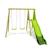 Portique balançoire et toboggan en bois 2,30m lumi Bois 2 - vertbaudet enfant 