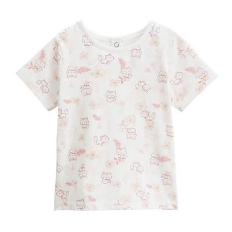 Ensemble salopette bébé en gaze de coton et t-shirt louison Rose 5 - vertbaudet enfant 