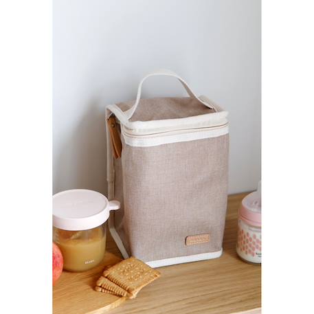 Pochette repas isotherme éco-conçue Gazelle chiné 5 - vertbaudet enfant 