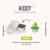 3 boîtes à gouter inox kiddy 500 ml pandas Gris 2 - vertbaudet enfant 