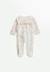 Pyjama bébé en velours ouverture pont louison Ecru 1 - vertbaudet enfant 